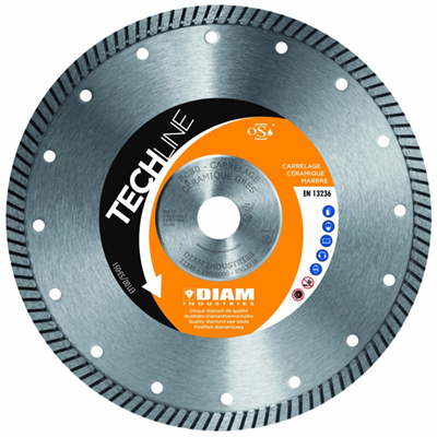 Disque diamant TechLine FC80 carrelage grès cérame Ø 230 mm x 22,23 mm Diam Industries
