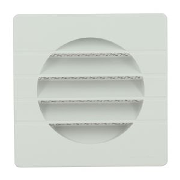 GRILLE EXTERIEURE P/TUBE D.100 MOUS.BLANC