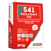 Joint carrelage sols et murs intérieurs et extérieurs - de 2 à 12 mm - 541 PROLIJOINT Fin - Gris Perle - sac de 20,0 KG