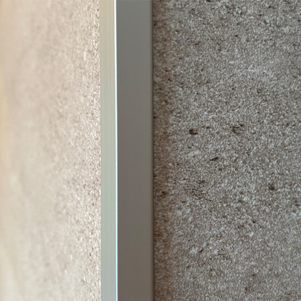 Profilé d'angle extérieur en L Gerflor pour dalle et panneau mural Revela - alu - 16,0 MM x 12 MM - long. 2,60 M