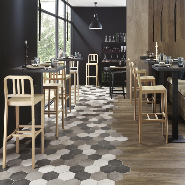 Carrelage intérieur en grès cérame émaillé effet ciment Rewind - 21,0 cm x 18,0 cm - ép. 9,50 mm - Corda