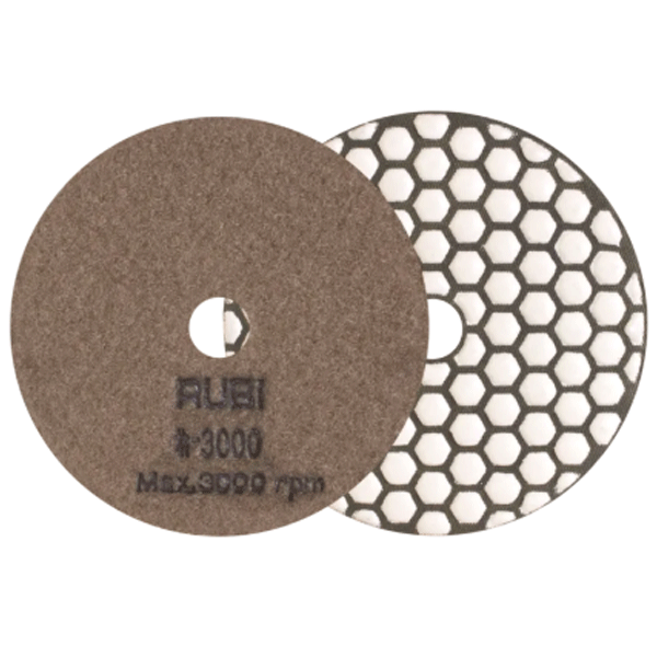 Disque de polissage diamanté pour travaux à sec sur pierre naturelle et béton - Ø 100 mm - grain 3000