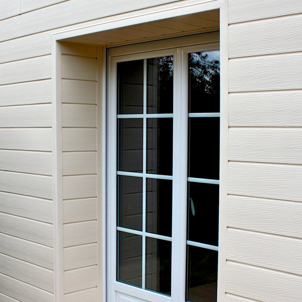 Bardage PVC extérieur imitation bois peint - Isocel Veiné Bois - 166,00 MM x 18,00 MM - Long. 4,00 M - Ambre clair