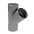 Culotte Té Y PVC à coller Femelle-Femelle 45° Diamètre 75 mm