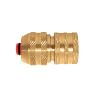 Raccord stop automatique 3 billes pour tuyau arrosage - Diamètre 15 mm - Fitt - Laiton