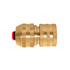 Raccord stop automatique 3 billes pour tuyau arrosage - Diamètre 15 mm - Fitt - Laiton