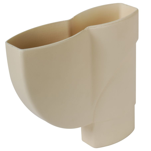 Jambonneau Nicoll JAM95S pour tube de descente de gouttière ovoïde - Techtan - 90 x 56 mm - sable