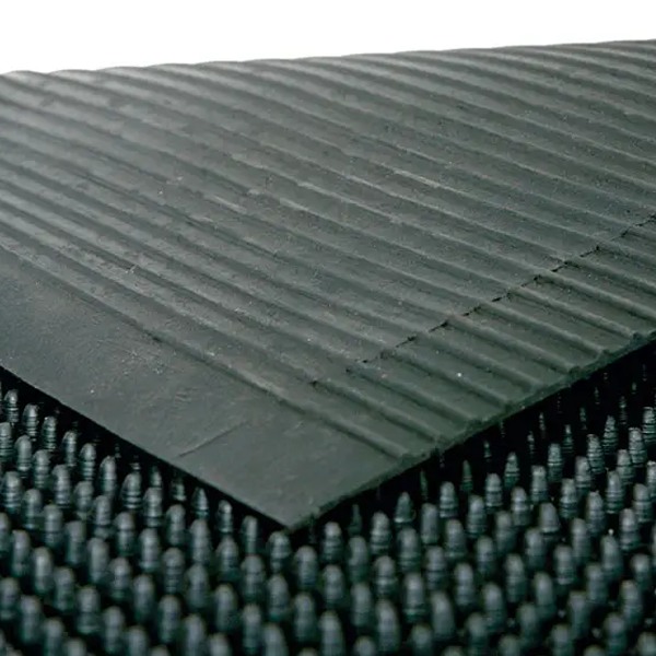 Tapis d'entrée grattant pour extérieur - M52 - 100% caoutchouc noir - 80 x 100 cm