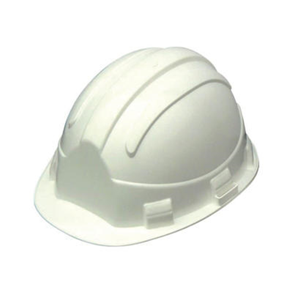 Casque chantier réglable Opale blanc avec garniture frontale - 6 points d'ancrage Taliaplast
