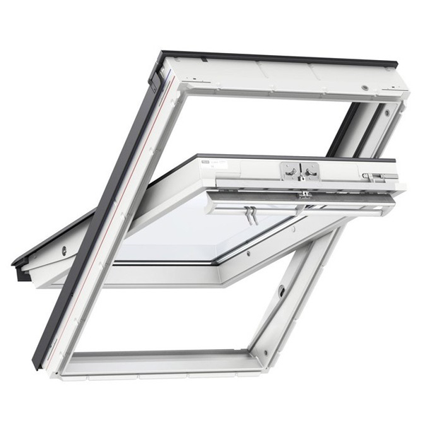 Fenêtre de toit à rotation Velux GGL Standard - Finition WhiteFinish - 134,0 CM x 140,0 CM