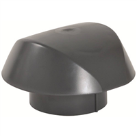 Chapeau de ventilation de toit simple Nicoll Atemax VVS10 - femelle Ø 100 MM - PVC Anthracite