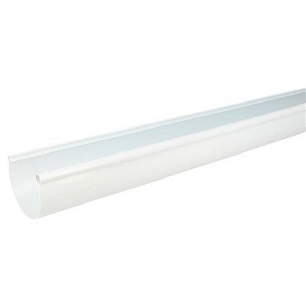 Gouttière demi-ronde Nicoll LG25 en Techtan Blanc - développé de 250 mm - longueur 4 M