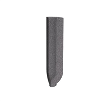 Angle rentrant de plinthe à gorge en grès cérame technique Taurus Granit - 8,0 CM x 2,3 CM - Anthracite