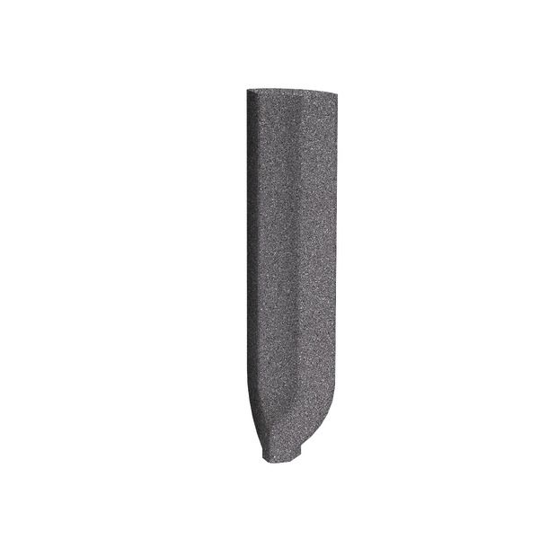 Angle rentrant de plinthe à gorge en grès cérame technique Taurus Granit - 8,0 CM x 2,3 CM - Anthracite