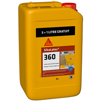 Résine d'accrochage pour adhérence et étanchéité des mortiers bétons et enduits - Sikalatex 360 - bidon de 5+1L offert