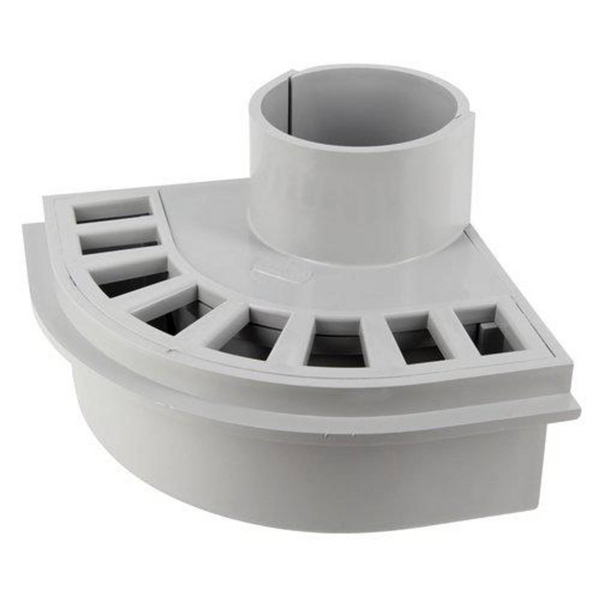 SIPHON DE BALCON D.80 GRIS CLAIR