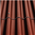 Plaque ondulée 6 ondes en fibres-ciment - Couverture et Façade - P06 Coloronde FR - 1585 x 1095 mm - Rouge brun