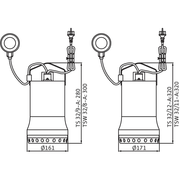 Pompe submersible Wilo-Drain TSW32/8A 10M CA (6045167)