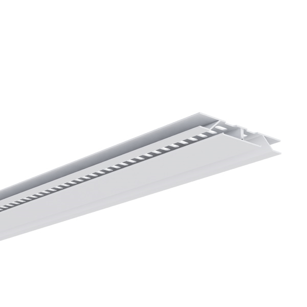 Profilé de ventilation dissimulé pour lambris PVC sous toiture - Longueur 4,00 M - Blanc