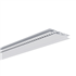 Profilé de ventilation dissimulé pour lambris PVC sous toiture - Longueur 4,00 M - Blanc