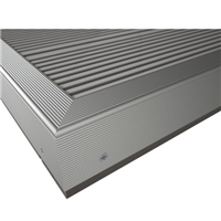 Profilé de finition en L - Aluminium Argent - pour terrasse composite - 42 x 50 mm - Long. 4,5 m