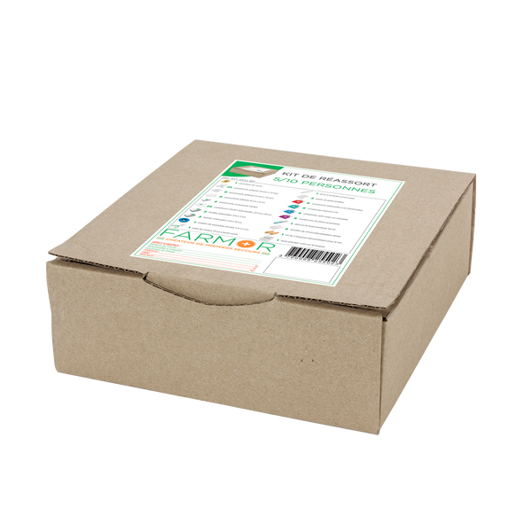 Kit de réassort pour armoire à pharmacie Farmor multi-risques - pour 5 à 10 personnes