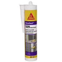 Mastic silicone neutre pour menuiseries - SikaSeal 109 - Gris - Cartouche 300 ml