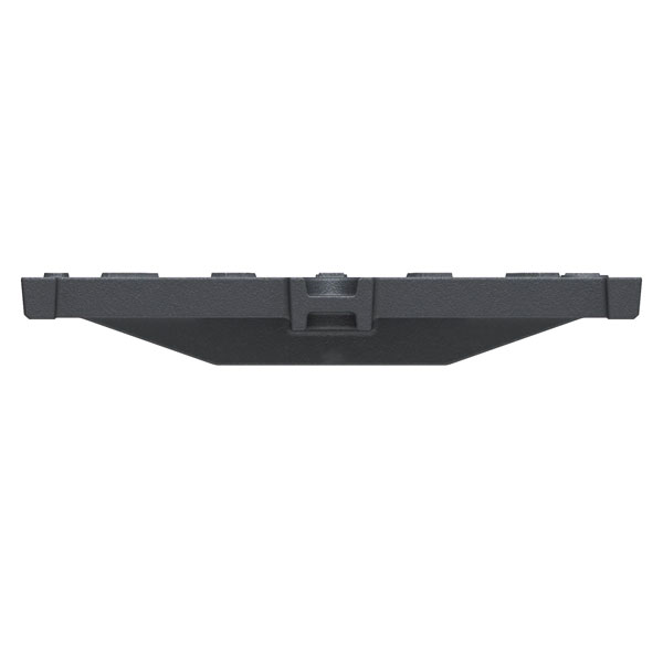 Grille pour caniveau en fonte C250 PMR - 750,0 mm x 500,0 mm - Hauteur 65,00 mm - Largeur de caniveau 380 à 450 mm