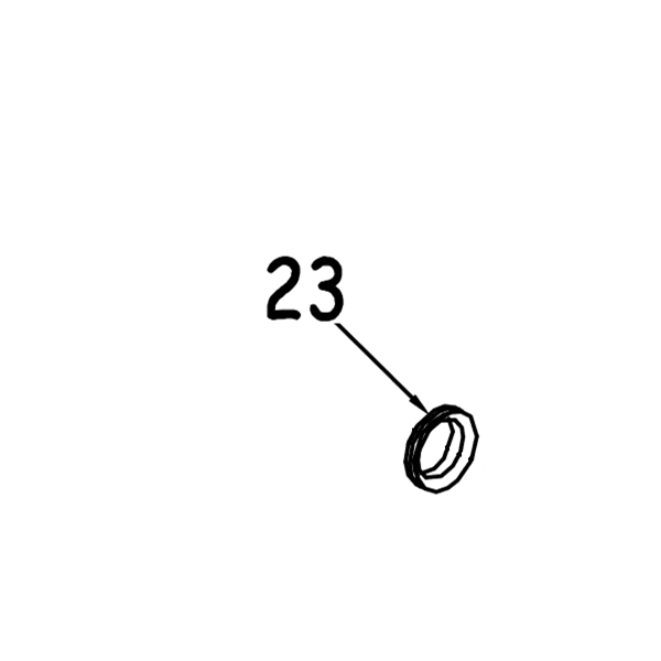 Joint étanche axe/cuve pour bétonnière Altrad LB 140, BI190F et Guy Noël 180