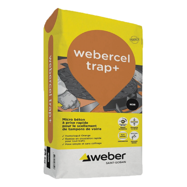 WEBERCEL TRAP+ NOIR 25KG