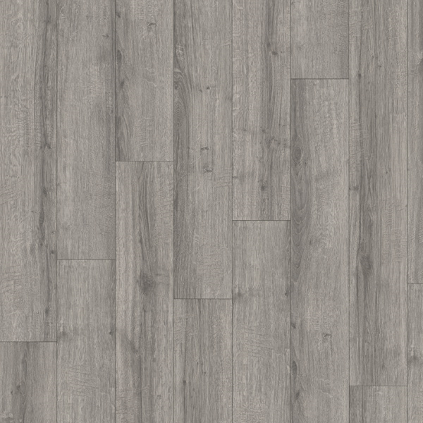 Parquet stratifié Classic 8/32 - 4 chanfreins avec système CLIC it! - 193 x 8 x 1292 mm - Chêne Sherman gris clair