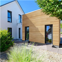 Bardage bois peint en Sapin du Nord de classe 3.1 - Protect Silverwood - Profil Line - 20,00 MM x 125,00 MM - Long. 4,15 M - Coloris Safran