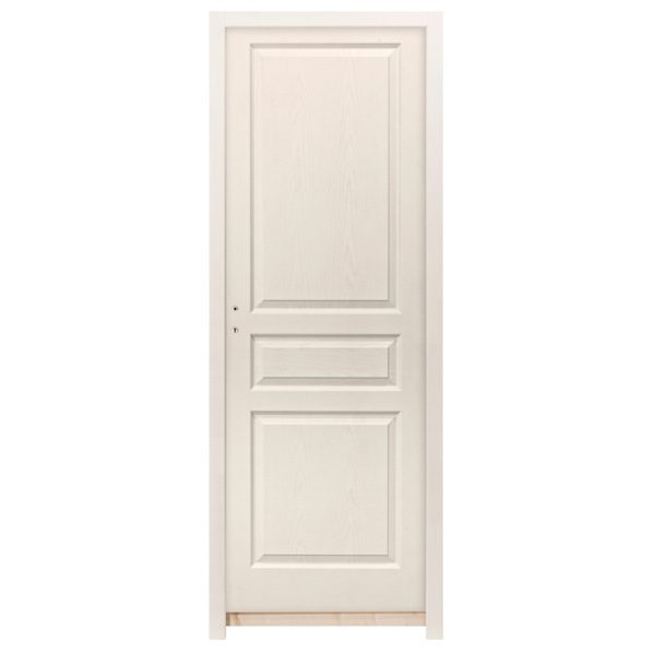 Bloc-porte alvéolaire postformé prépeint chant droit - Huisserie 88/56 et joint confort - serrure PDDT - Chauvat Portes - 204 CM x 63 CM - Poussant droit