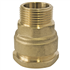 Raccord PE droit en laiton à sortie mâle 1/2" pour tuyau Ø 25 mm