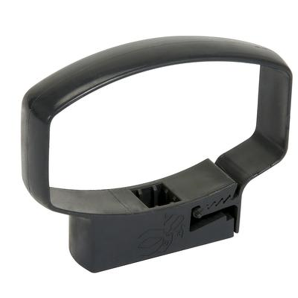 Collier ovoïde PVC pour tube de descente eau pluviale à clipser - 90 x 56 mm - Gris anthracite