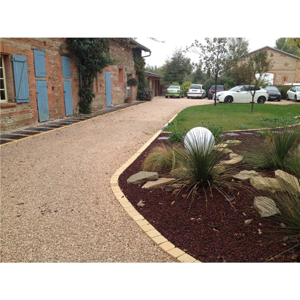 Dalle alvéolaire de stabilisation gravier blanche - Mailles 6x6 mm