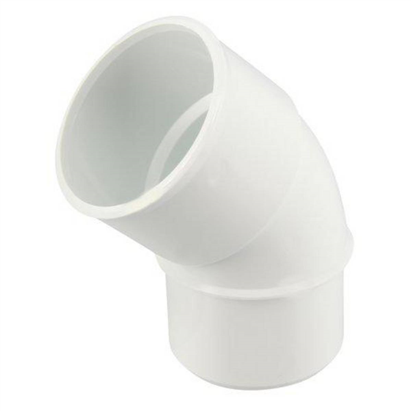 COUDE SIMPLE MF 45' D.50 BLANC