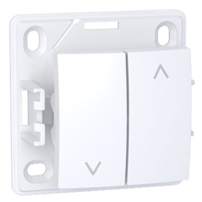 Interrupteur pour volet roulant Schneider Alréa - pose en saillie - 10 A à 250 V CA - Blanc polaire