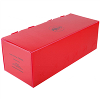 BOITE DE RESERVATION ROUGE 20x50x17 (10) 6 + 4 PRE-PERCAGES Ø 40 mm