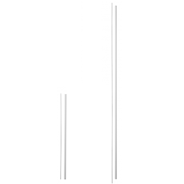 Rallonge de serrure antipanique Thirard D-CROSS - haut et bas - pour porte hauteur 3 mètres max - blanc