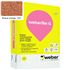 Enduit monocouche semi-allégé et coloré à grain moyen WeberLite G 323 Brique orange - sac de 25 KG