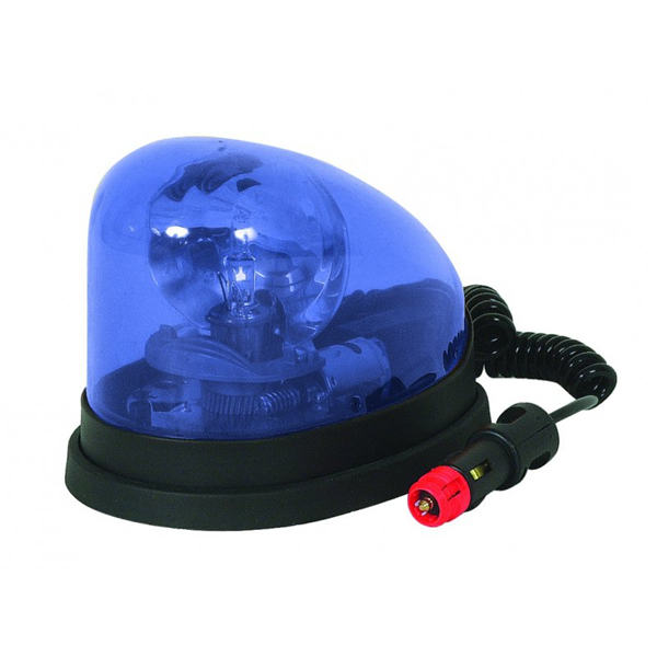 Gyrophare bleu avec embase magnétique