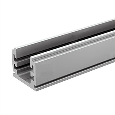 Profil U de guidage au sol 20x24 Mantion 11109 pour volet coulissant Win-Slide - longueur 3 mètres