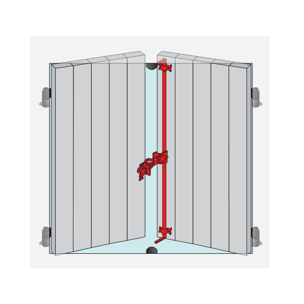 Tringle d’espagnolette ronde Torbel en inox 316 L longueur 2500 mm