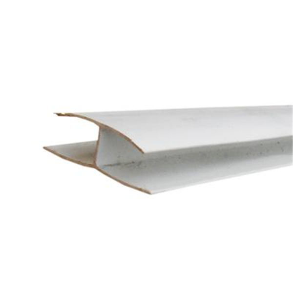 Profil de jonction PVC blanc pour lambris de sous-face - Longueur 4,00 M