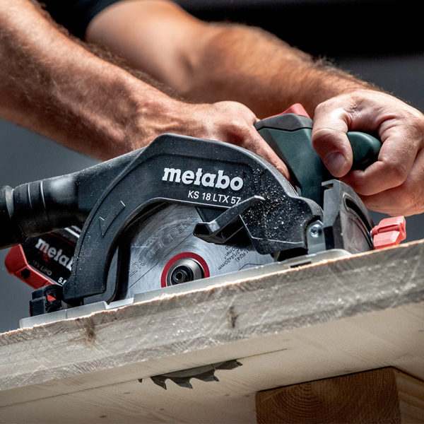 Scie circulaire sans fil 165 mm 18V Metabo KS 18 LTX 57 - en coffret avec lame carbure 18 dents - sans batterie ni chargeur