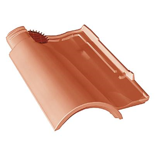 Tuile chatière en terre cuite Galléane 12 - ouverture 16 cm² - Silvacane littoral