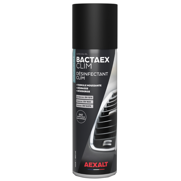 Mousse nettoyante et désinfectante pour climatisation - Bactaex Clim Aexalt - aérosol de 650 ml