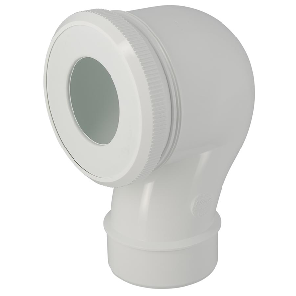 Pipe à sortie verticale pour WC - PVC blanc - avec joint à lèvre - diamètre 80 mm - Nicoll