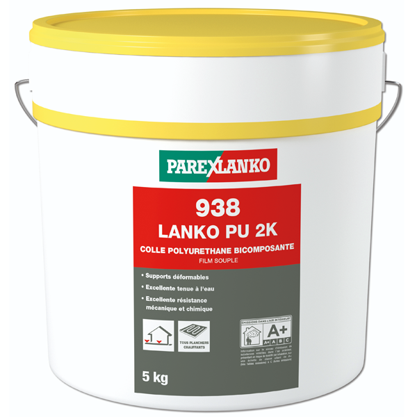 Colle polyuréthane LANKO PU 2K 938 pour les collages techniques - Seau de 5  KG